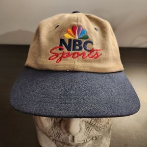Vintage 90s Sports Specialties NBC Sports TV Peacock Logo Adjustable Hat